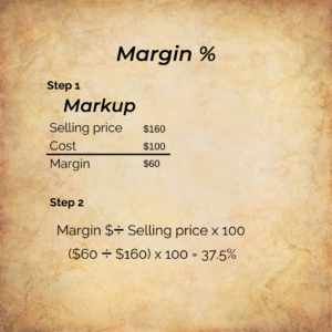 how to calculate margin percentage